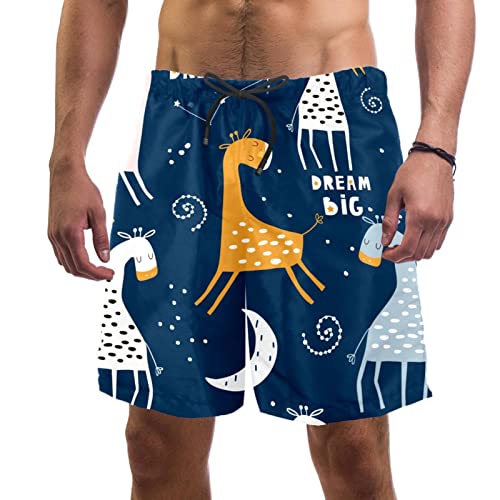Short de Plage pour Hommes JDEZ, le Maillot Girafe Idéal pour vos Vacances