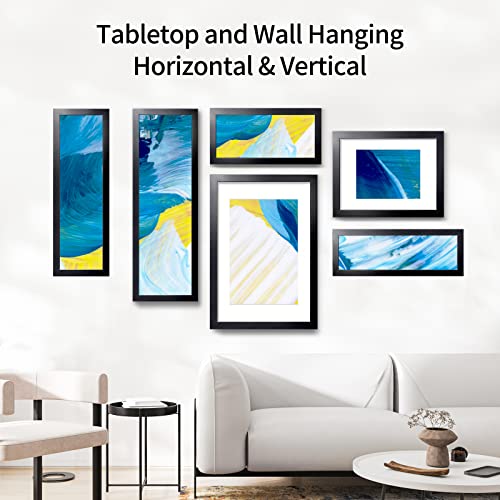 Giverny 8X24 Picture Frames Black 1 Pack, Wood 8X24 Panoramic Picture Frame, Showing 8X24 Pictures For Wall Mounting, Simple And Classic Style Suitable For Decorating Houses, Offices, Hotels #TOP4