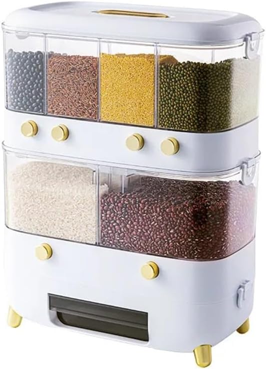 Sealed Storage BinsWall Mounted Cereal ContainersFood DispensersGrain Tanks