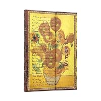 Van Gogh Sunflowers (Embellished Manuscripts Collection) Midi Lined Hardcover Journal (Elastic Band Closure): The Van Gogh Museum