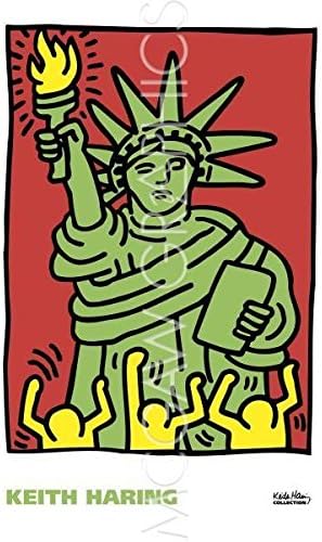 Bruce McGaw Statue of Liberty, 1986 by Keith Haring 22"x30" Art Print Poster