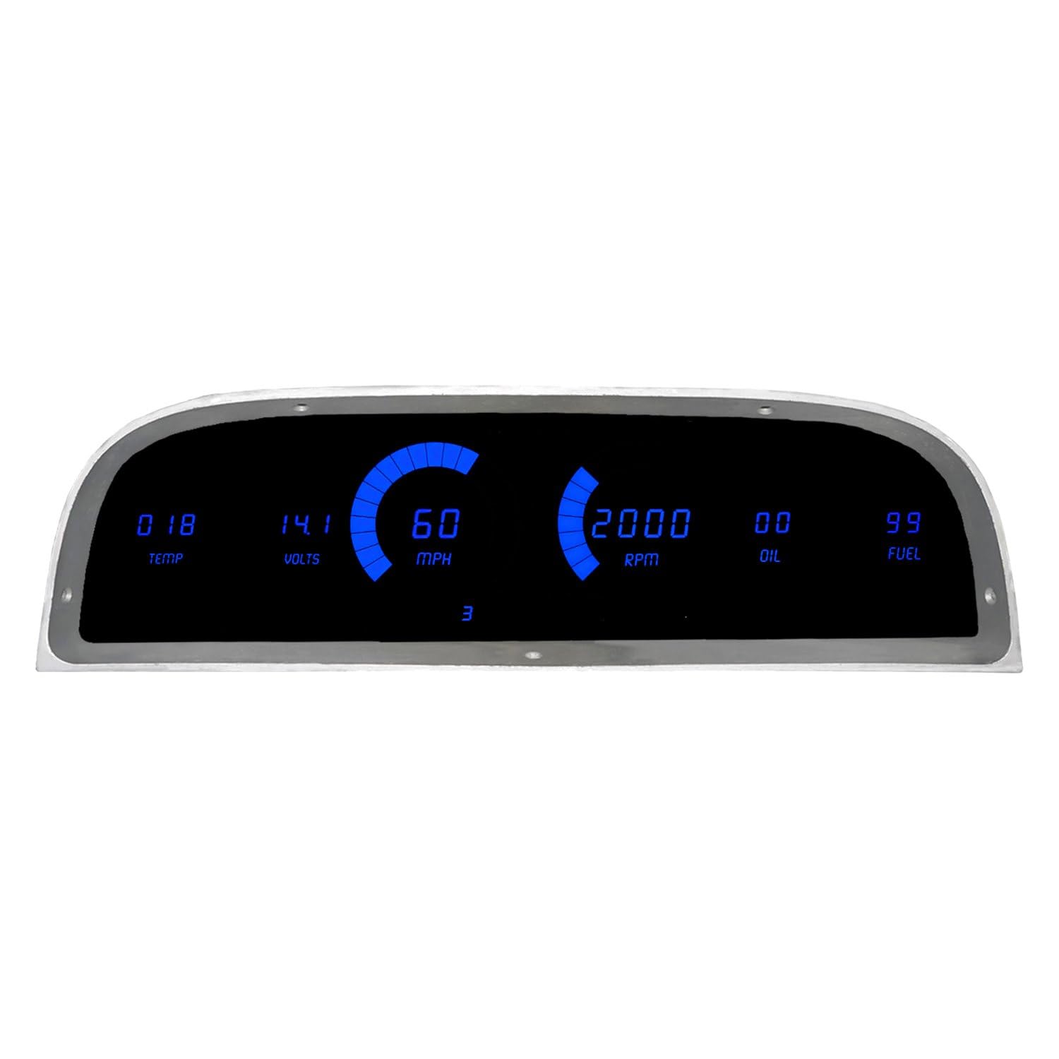 LED Digital Dash Replacement Panel Compatible for 1960-1963 Chevrolet Truck | Custom Fit Instrument Cluster with Digital Gauges | Direct OEM Replacement for Classic Trucks (Blue)