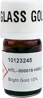 Colorobbia Liquid Bright Gold 10% (Glass Gold) Overglaze for Kiln Fired Glass