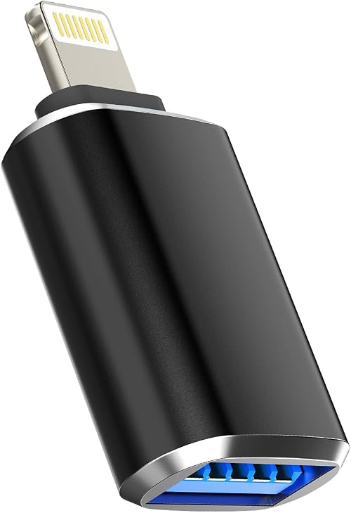 محول دونجل لايتنينج الى USB لايفون او تي جي لابل ام اف اي 14 13 11 12 برو ماكس ميني اكس ار اس 8 7 6 بلس لايباد اير وقارئ بطاقة ذاكرة فلاش وكيبورد وماوس وقرص U ميدي