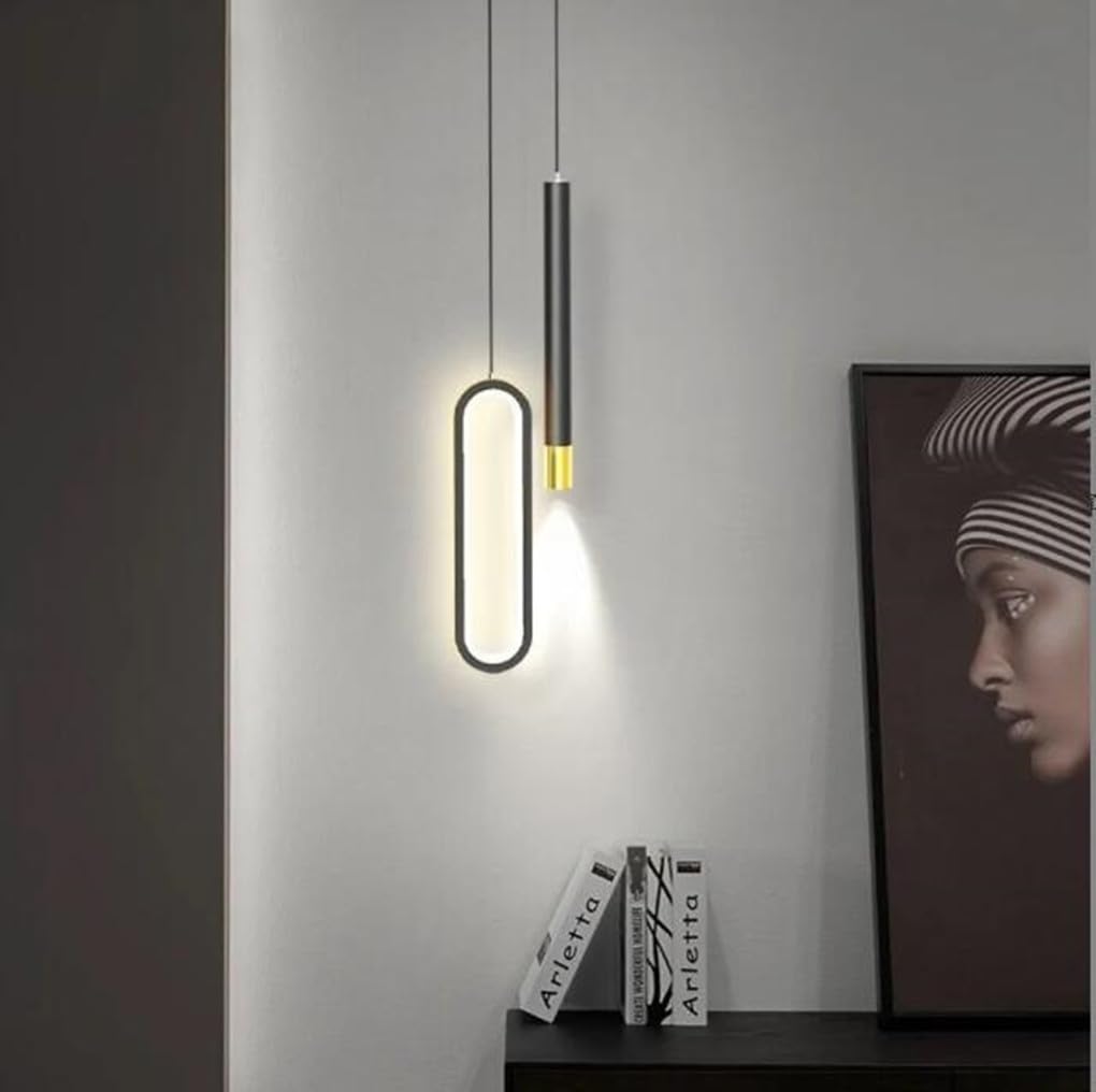 Lámparas de techo colgantes modernas LED para dormitorio, mesita de Noche, restaurante, lámpara colgante, Mesa de comedor, cocina, Sala de estar, Loft, Luz cálida de 3000 K