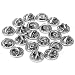 ReFaXi 20 Pcs Silver Comfort Fit Butterfly Clutch Metal Pin Backs Replacement