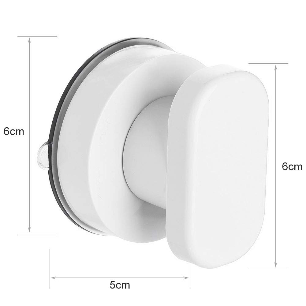 Maniglia per porta a ventosa, 2 maniglie a ventosa, cassetti, armadietto, frigorifero, porta in vetro portatile, maniglia con forte ventosa per il bagno
