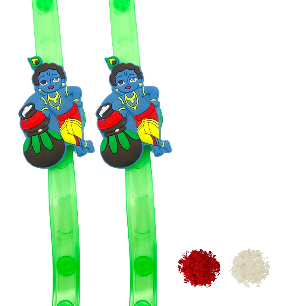 Sesonby Set Of 2 Kids Cartoon Character Light Rakhi For Brother Rakhi For Kids Boys Rakhi | rakhi for brother | rakhi combo | bhaiya Rakhi Wrist Band #K-Two
