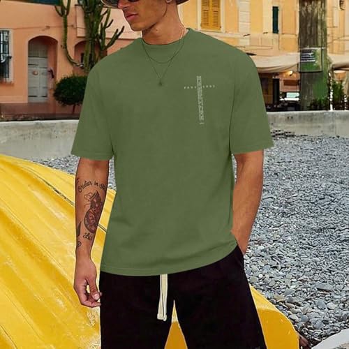 Image of Christian Shirts for Men Vintage Religious Cross Bible Verse T-Shirt Jesus Faith Tshirt Inspirational Graphic Tees