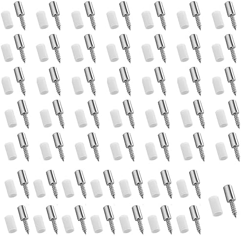 50 Pioli Reggimensola Autofilettanti Con Copertura Antiscivolo - Perfetti Per Armadi E Librerie!