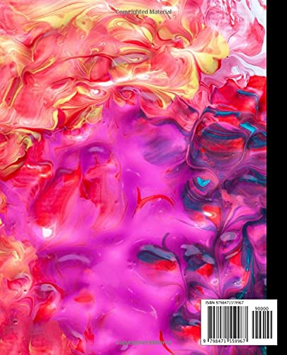 Abstract Composition Notebook: 7.5x9.25 Abstract Composition Notebook - Wide Ruled 110 Pages - Perfect For Students Teachers Scholars High School Kindergarten Pre-K image 3