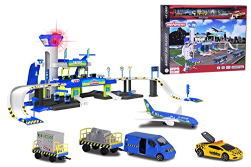 Majorette - 212050018038 - Créatix Playset Airport Electronique + 5 Véhicules