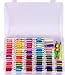Embroidery Floss & Bracelet String Kits with Organizer Storage Box-Cross Stitch Threads Set-Friendship Bracelets Floss-Crafts Floss-84 Cotton Floss 6 Metallic Thread,Colorful Wool Roving，Tool Kits