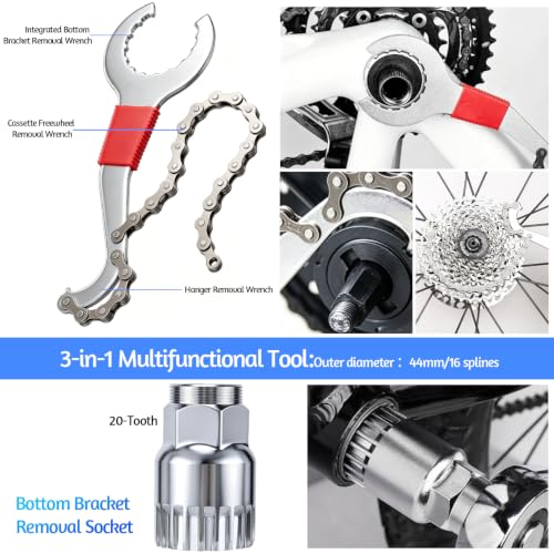 Hutglcfpy 41 Pièces Kit Reparation Velo Multifonction，Kit Crevaison Velo – vue 4
