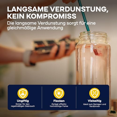 Terpentinersatz Plid 1L – Reinigungs- und Verdünnungsmittel für Pinsel