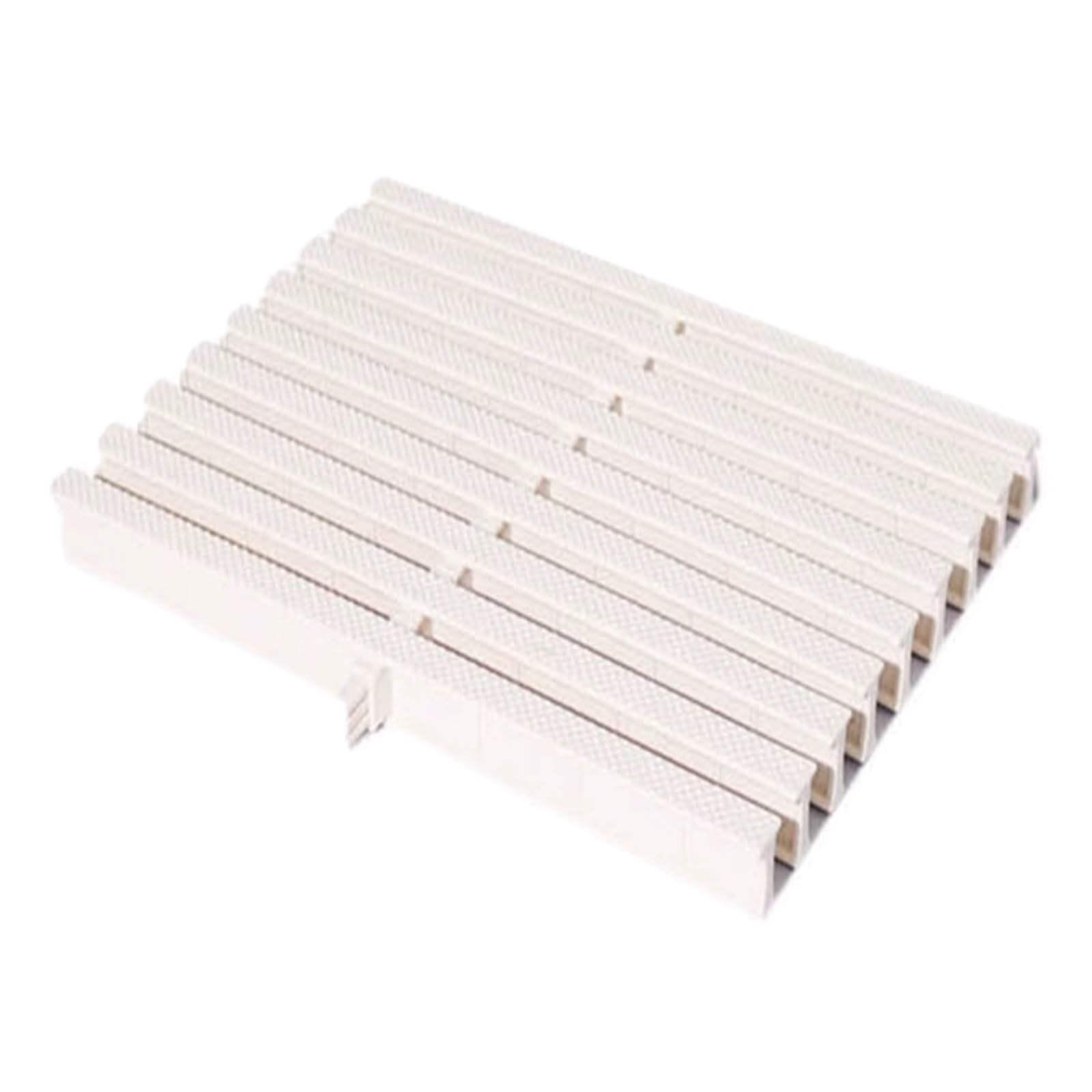 WEKONUMEX Swimming Pool Overflow Drain Grate White ABS Width 18-30cm Spliced Corner Drainage(Width30cm)