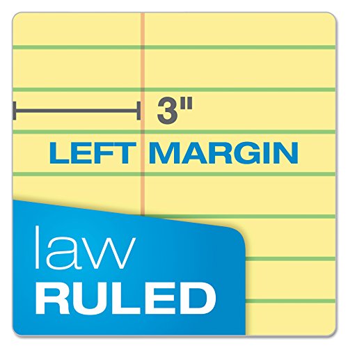 Ampad 20245 Double Sheets Pad, Law Rule, 8 1/2 X 11 3/4, Canary, 100 Sheets #TOP3