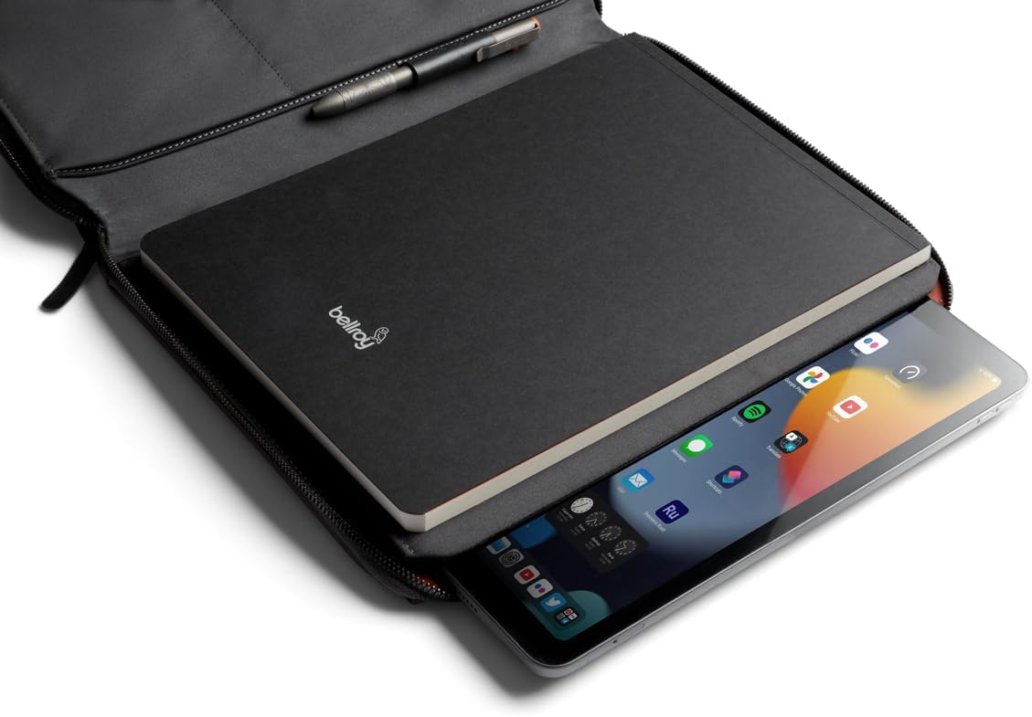Bellroy Tokyo Folio 12.9” (iPad and Document Holder, Work Folio, Notebook Cover) - Raven