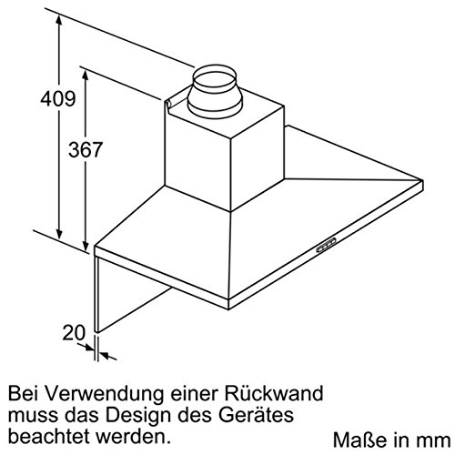 Bosch Serie 4 DWQ66DM50 Cappa Aspirante Cappa Aspirante A Parete Acciaio Inox 610 M H
