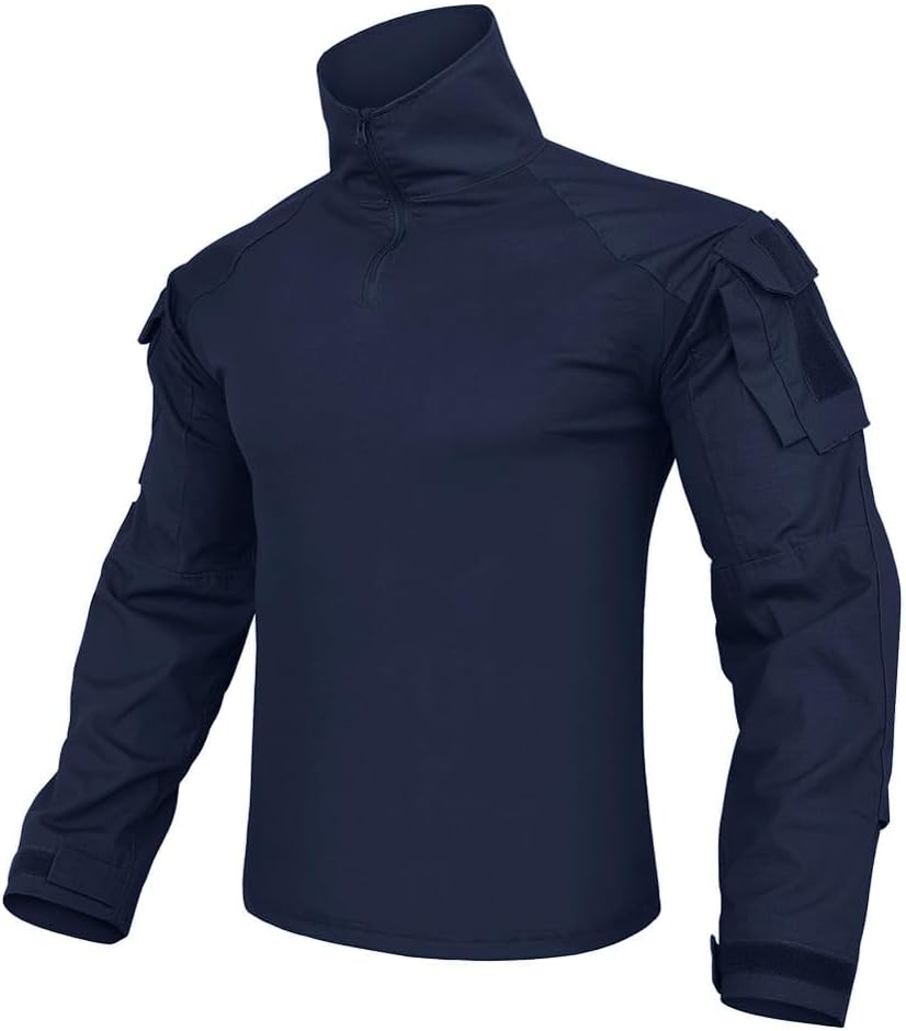 Mens Long Sleeve Tactical Military T-Shirt Assault Army Combat Rapid Slim Fit