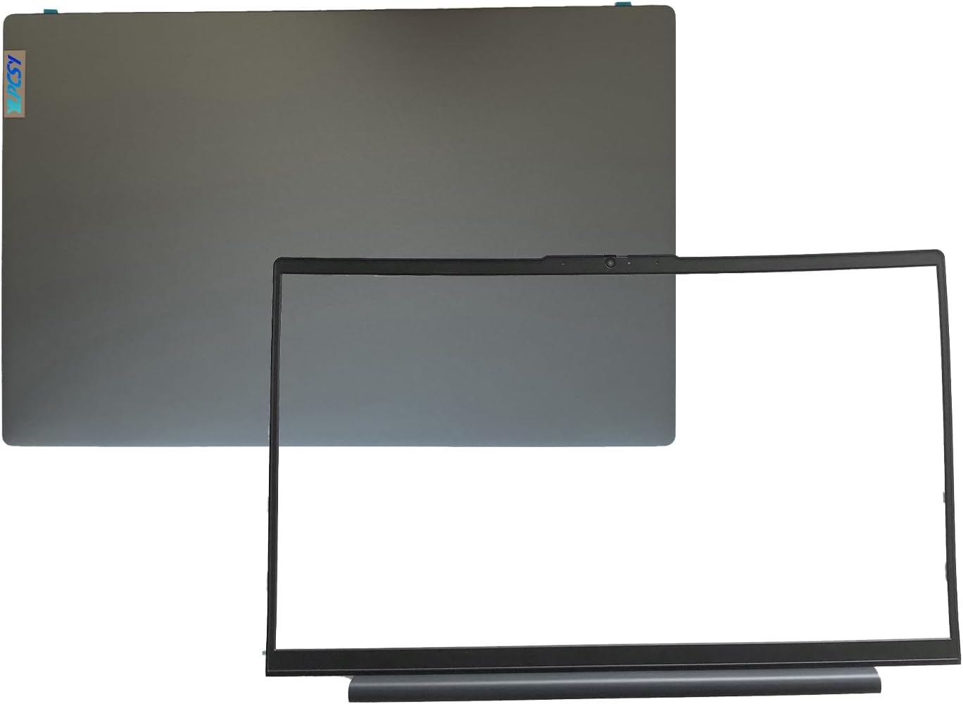 5CB0X56073 5B30S18978 AM1K7000110 Replacement Laptop LCD Back Cover Top Case Rear Lid and Front Bezel Frame with Antenna for Lenovo ideapad 5-15IIL05 5-15ARE05 5-15ITL05 5-15ALC05 Gray