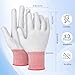 Copkim 8 Pairs Wrap Grey Vinyl Gloves Professional Carbon Fiber Dust-free Working Gloves Professional Anti-static Tint Application Tool for Wrapping Viny