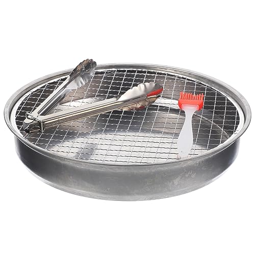 BESPORTBLE Parrilla De Barbacoa Inoxidable Barbacoa Portátil Parrilla De Camping Accesorios Para Acampar