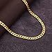 Yocoyee Gold Necklace for Women and Men 14K Chunky Gold Chain Necklace Cuban Link Chain Choker Layered Dainty Trendy Fashion Simple Necklaces Jewelry for Women Men-6mm 22in