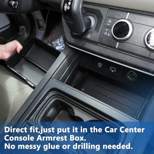 Boîte accoudoir Defender haut de gamme avec compartiment secret pour console - 8