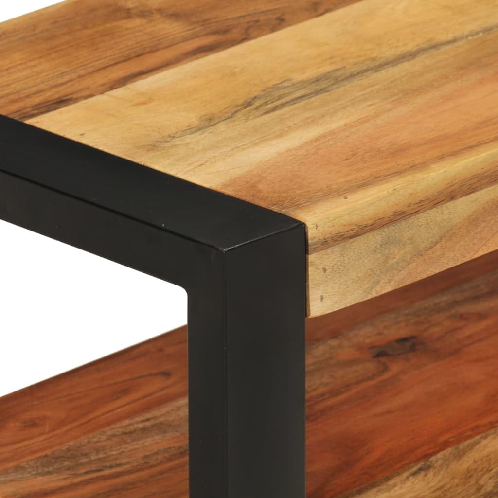 TV-Schrank 120x30x45 cm Massivholz Akazie Fernsehschrank Tv Board Lowboard