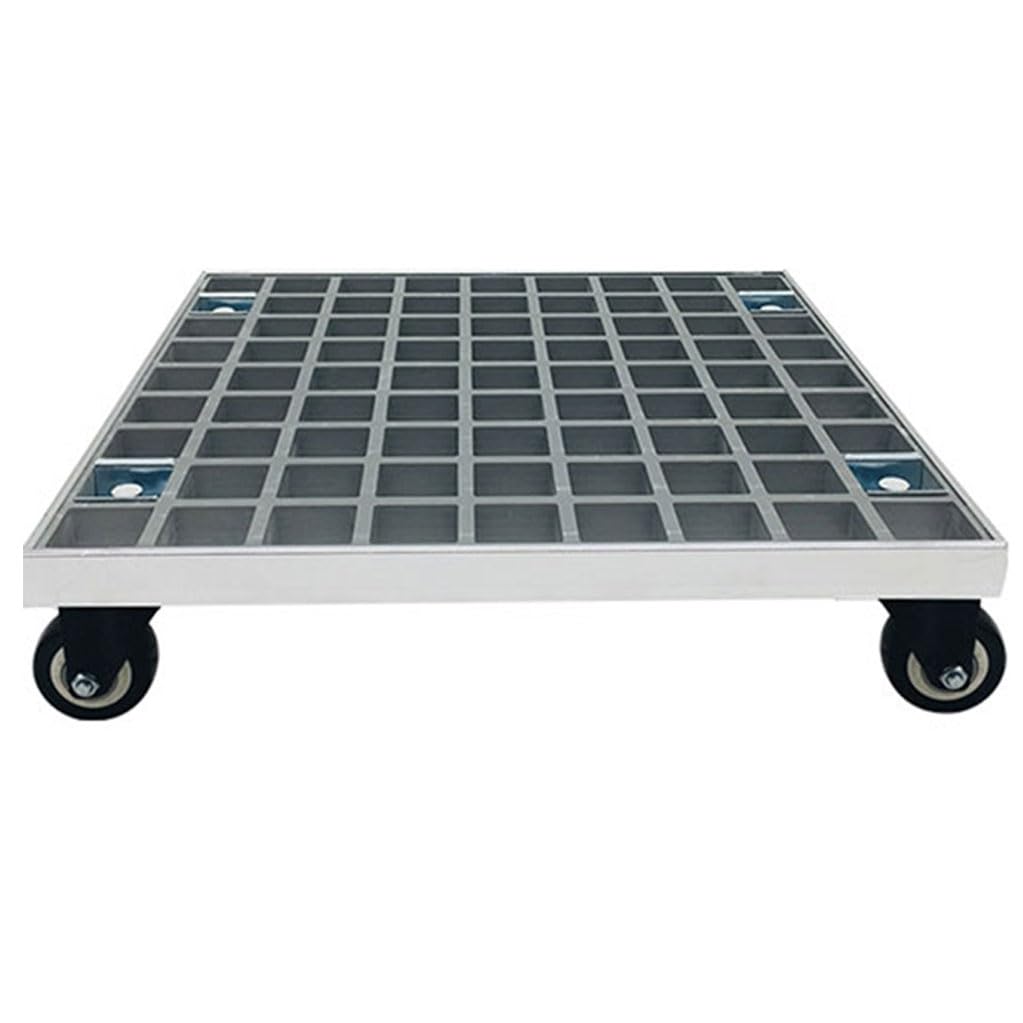 Caddy para plantas con ruedas de alta resistencia, soporte rodante para plantas con capacidad de 440 lb, carrito para macetas para interiores y exteriores, base cuadrada de carretilla 50cm/20in
