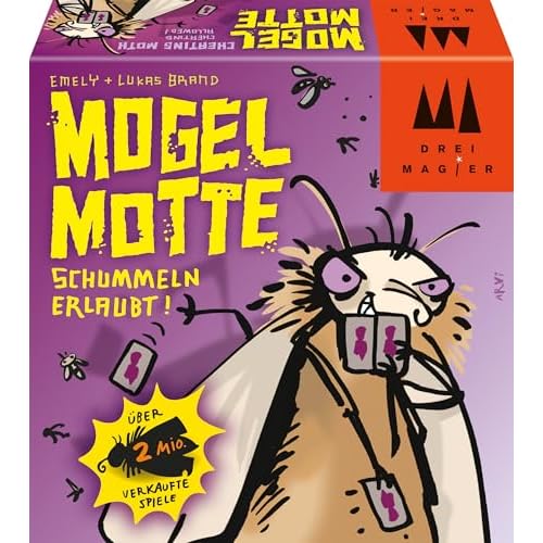 Schmidt Spiele 40862 Mogel Motte, Drei Magier Kartenspiel