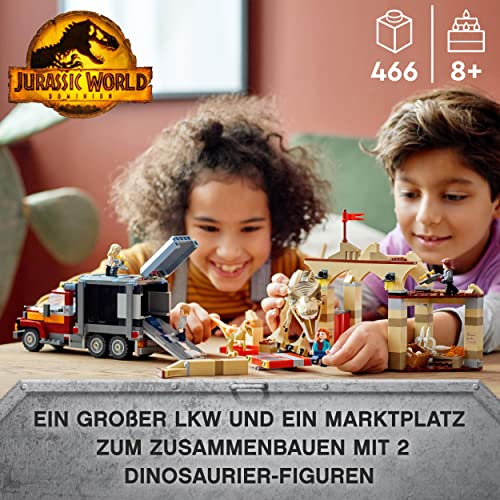 LEGO 76948 Jurassic World T. Rex & Atrociraptor: Dinosaurier-Ausbruch Set mit LKW, Dino Spielzeug, Geschenk zu… – Bild 3