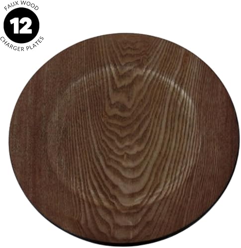 Miniatura 5 de Koyal Wholesale Placas de carga de madera sintética, 13 pulgadas, nogal