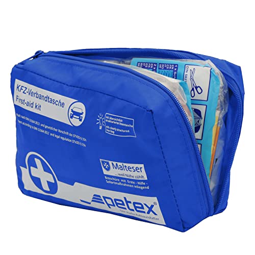 Petex Verbandtasche KFZ-Verbandtasche, blau, aktuelle Norm 2022, Inhalt nach DIN 13164:2022 – Ansicht 5