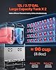 Uargd Commercial Slushy Machine, 12Lx2 Dual Tank Frozen Beverage Dispenser, 96 Cups Stainless Steel Smoothie and Frozen Drink Maker, Slushie Machine for Home Gatherings, Restaurants, Cafes, and Bars