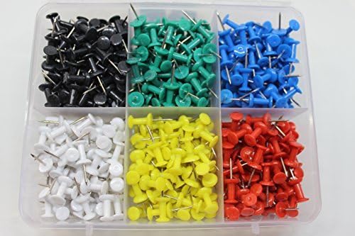 Sharry Pushpins, Thumbtacks for Office, Boards and maps (600 Pcs)