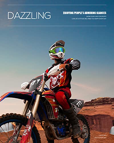 Image of BATFOX Motorcycle Glasses Goggles Dirt Bike Motocross Safety ATV Tactical Riding (Green-green, Adult)