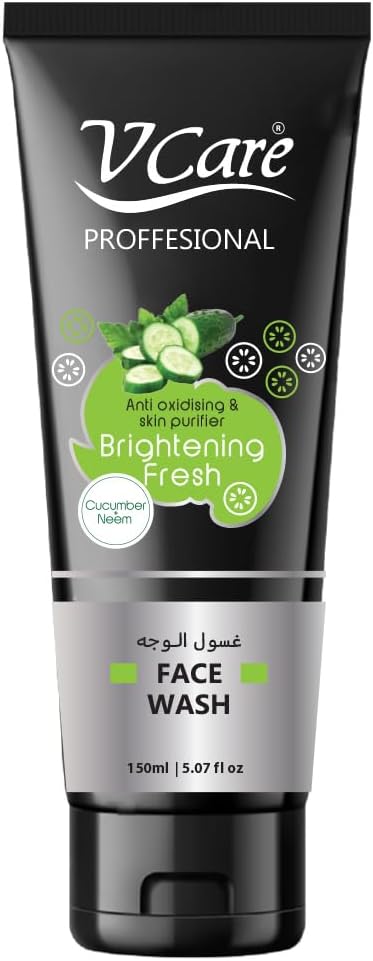 Professional Face Wash 150ml : Refreshing and Nourishing formula with Cucumber and Neem Extracts