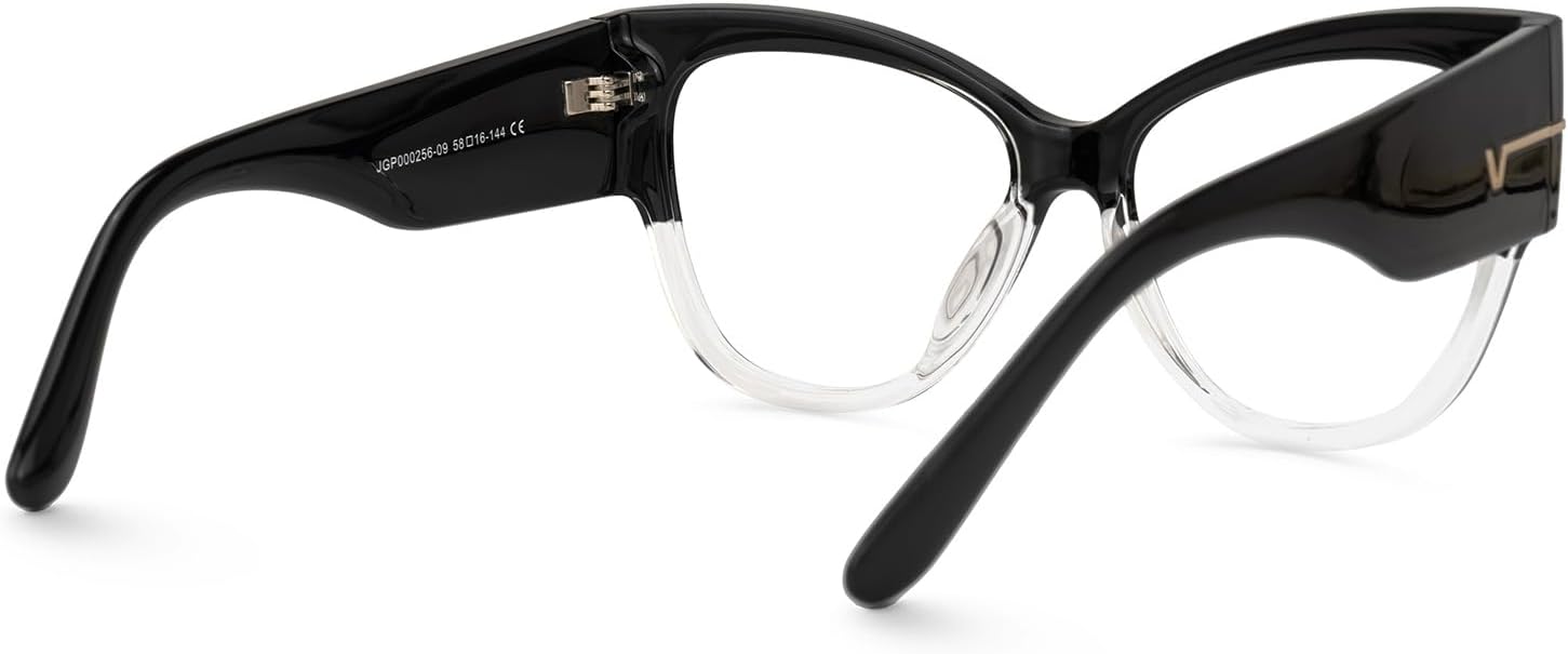VOOGLAM Oversize Cateye Blue Light Glasses for Women Anti Eyestrain Dry Eyes Computer Phone TV Eyewear Elektra - Image 8