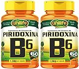 Vitamina B6 (Piridoxina) - 2 unidades de 60 Cápsulas - Unilife