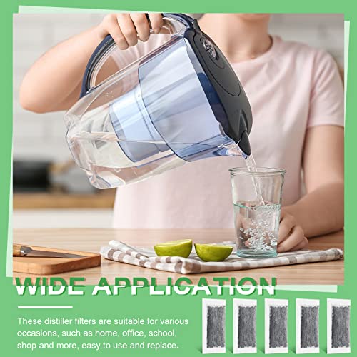 48 Packs Replacement Activated Charcoal Distiller Filters Coconut Shell Activated Carbon Filter Sachets Compatible with Countertop Water Distiller Models