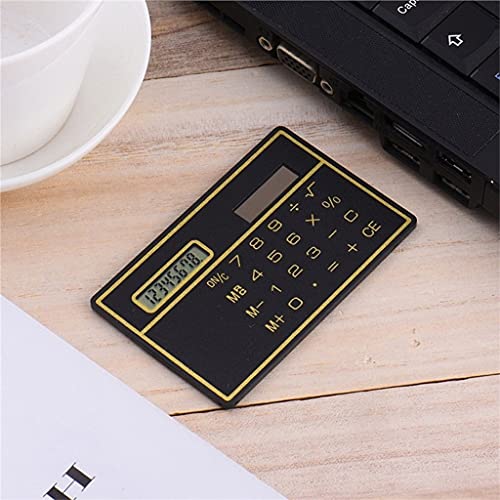 Calculadora solar de 8 dígitos JFDBGU mini y portátil estilo tarjeta de crédito pack de 3 7