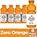 Gatorade Thirst Quencher Zero Sugar Sports Drink, Orange, 20oz Bottles, 8 Pack, Electrolytes for Rehydration