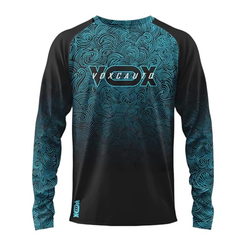 Maglia Da Mountain Bike Da Uomo, Maglia da Ciclismo Uomo Maniche Lunghe Abbigliamento da Bici Camicia Mountain Bike/MTB, Maglia Da Motocross (L,6)
