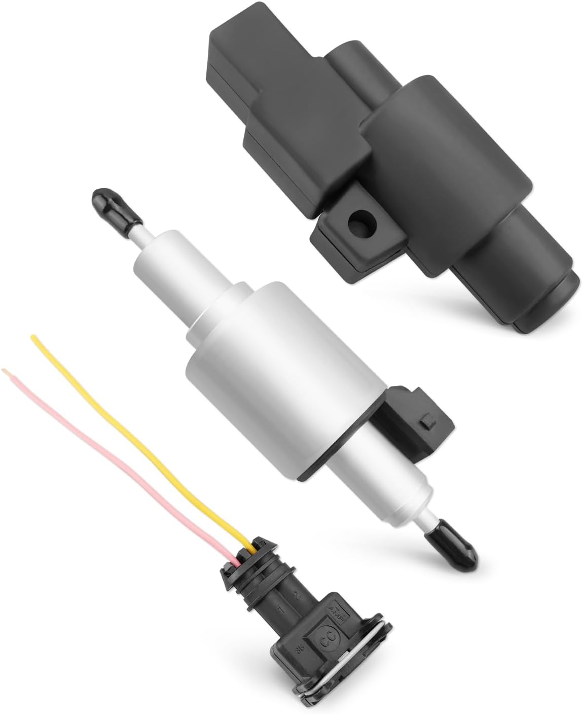 Diesel Heater Fuel Pump Fit for 2KW 3KW 5KW 8KW Diesel Parking Heater 12V 2A with Plastic Protective Cover and Wiring Harness Accessories