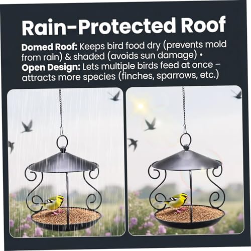 Mangeoire à oiseaux résistante aux intempéries et à la pluie - 3