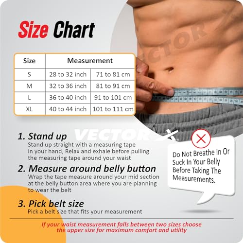 Image of Vector X Go Fit 6 Inch Weight Lifting Gym Belt Quick Locking Gym Belt Fitness Weightlifting Belt for Squats, Weightlifting and Strength Training (Navy, XL)