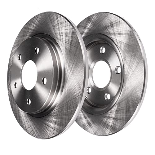 Image of Detroit Axle - Rear Brake Kit for Ford Edge Flex Taurus Lincoln MKS MKT MKX, 2 Disc Brake Rotors 2 Wheel Bearing Hubs 20 Wheel Lug Nuts Replacement