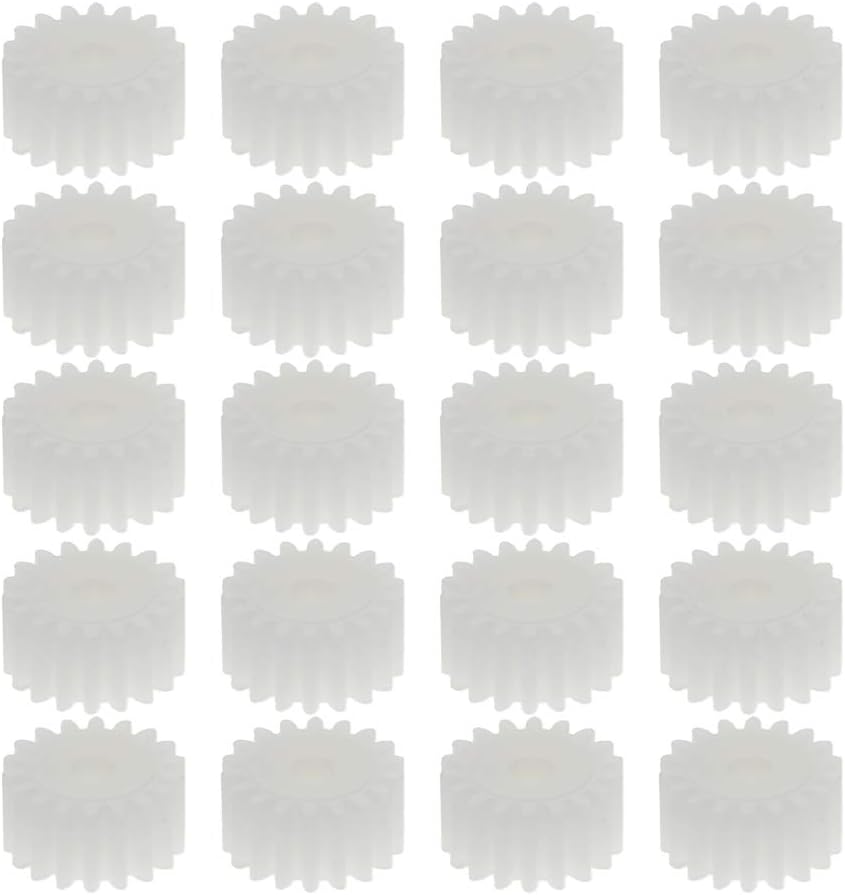 Othmro 30pcs Plastic Gears 18 Teeth Model 182.5A Reduction Gear Plastic Worm Gears for RC Car Robot Motor